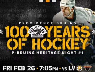 Providence Bruins vs. Lehigh Valley Phantoms - 100 Years of Hockey: T-Shirt #2