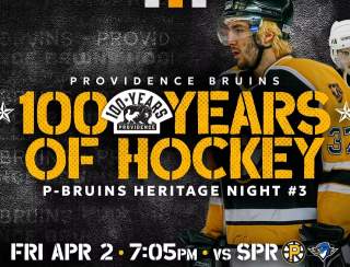 Providence Bruins vs. Springfield Thunderbirds - 100 Years of Hockey: T-Shirt #3
