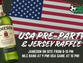 USA Game Pre-Party and Jersey Raffle with Jameson!