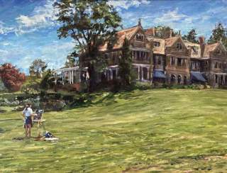 A Brush with Trees at Blithewold  Paintings by Paul Olson