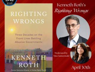 Author Event! Kenneth Roth's "Righting Wrongs"