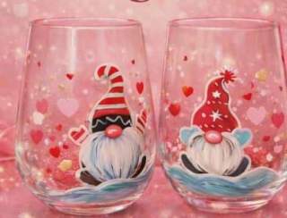 GALENTINE’S TIPSY GNOME WINE GLASS PAINT NIGHT