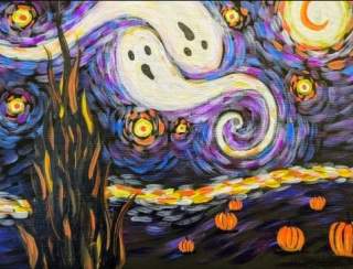Van Ghost's Scary Night  - Painting Class