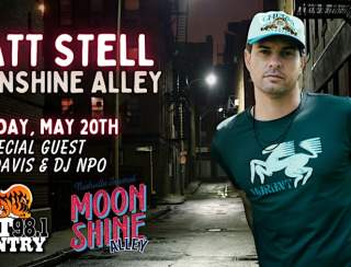 Matt Stell LIVE at Moonshine Alley!