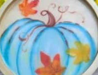 Perfect Pumpkin Resin Tray - Painting Class