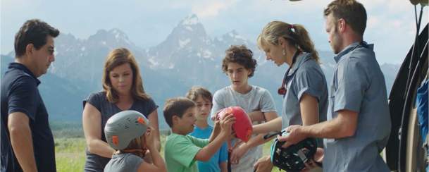 family outdoors