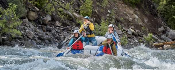 White water rafting north fork Shoshone river