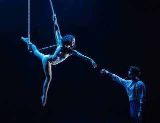 Isabelle McCalla and Kyle Selig in WATER FOR ELEPHANTS
