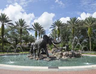 Elephant Fountain at Audubon Zoo