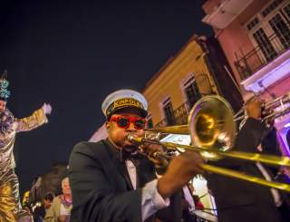Brass band, french quarter