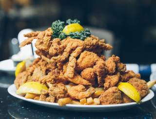 Fried Seafood Tower from Deanie's