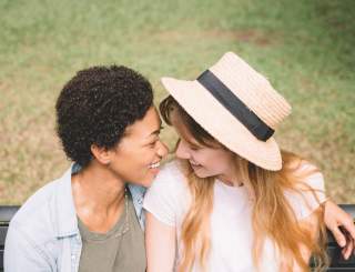 Lesbian couple in Audubon Park