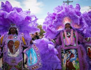 Mardi Gras Indians on Super Sunday