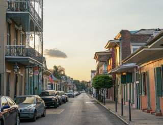 Magic Hour - Summer Sunset, French Quarter - Dumaine at Bourbon