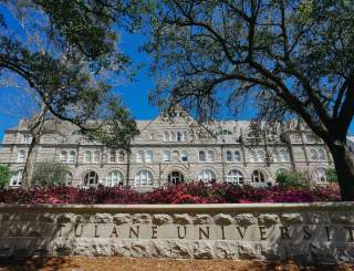 Tulane University - Gibson Hall - Spring - Azaleas