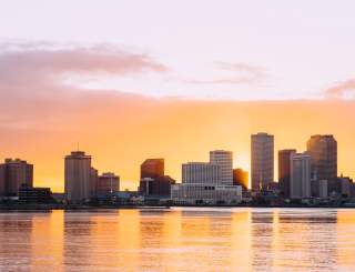 Crescent Park at Sunset - Bywater