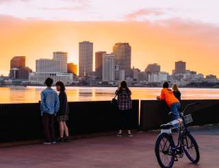 Crescent Park at Sunset - Bywater
