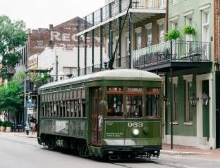 Streetcar downtown