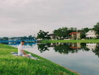 Relaxing on Bayou St. John