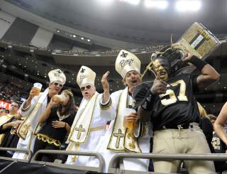 Saints Fans inside the Superdome