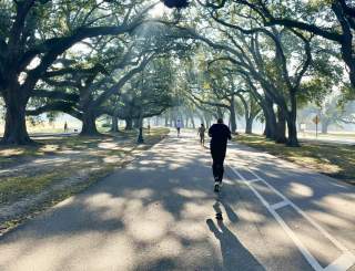 Running in Audubon Park