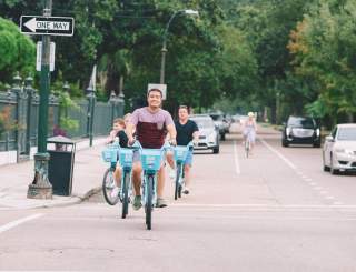Biking in the Garden District