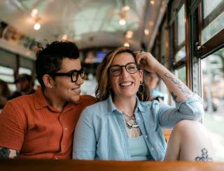 Couple on a Streetcar