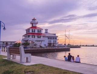 Sunset over Lake Ponchartrain