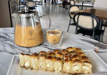 Bee Bites cake and house chai