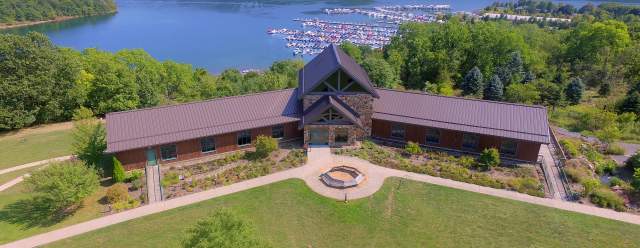Raystown Lake Visitor Center aerial view