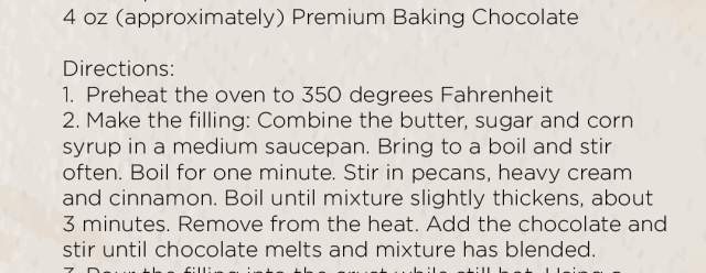 Chocolate Pecan Pie