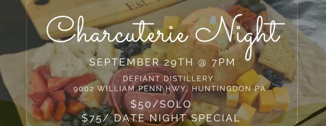 Charcuterie Night at ReKlaimed Vines/Defiant Distillery