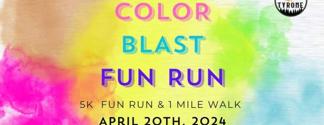 Color Blast Fun Run at Tyrone Area High School