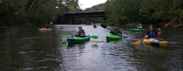 Monday Night Paddling Lower Standing Stone Creek
