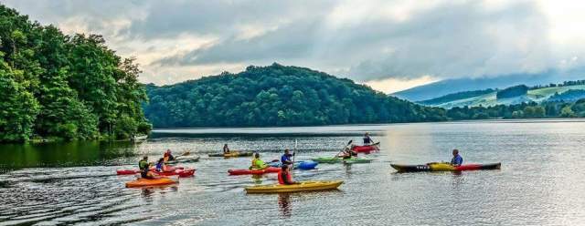Monday Night Paddling Canoe Creek Lake