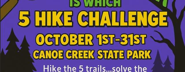 Scooby Doo 5 Hike Challenge at Canoe Creek State Park