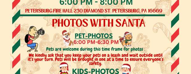 Cookies with Santa at the Petersburg Fire Hall