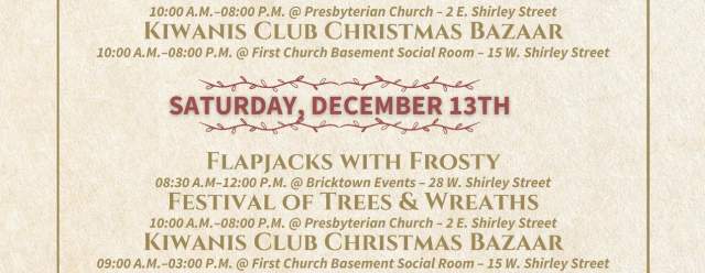 Old-Fashioned Christmas Weekend in Mount Union