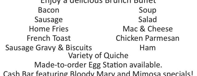 Sunday Brunch at the Huntingdon Country Club