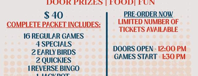 Pampered Chef Bingo at the Petersburg Fire Hall