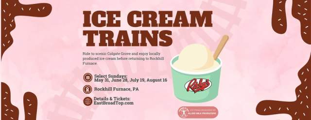 Ice Cream Sunday Trains at East Broad Top Railroad