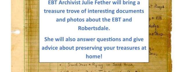 Archives Day at the Friends of the East Broad Top Museum