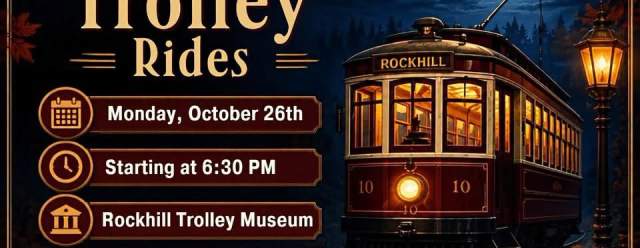 Moonlight Trolley Rides at Rockhill Trolley Museum