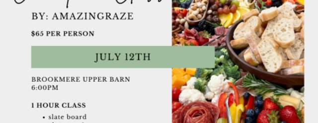 Charcuterie Class at Brookmere Winery