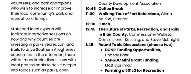 Community Parks and Programs Exchange at Fort Roberdeau