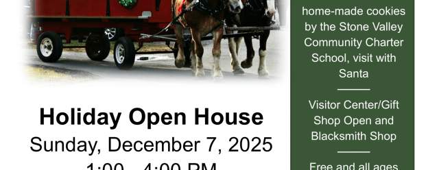 Holiday Open House at Greenwood Furnace State Park