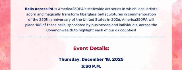 Huntingdon County Bells Across PA Unveiling