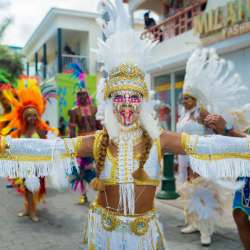 Girl in Costume at St. Maarten Carnival