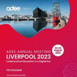 An image of Liverpool waterfront with the text 'ADEE Annual Meeting Liverpool 2023'