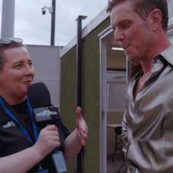 Jake shears talking to the Queerovision team
